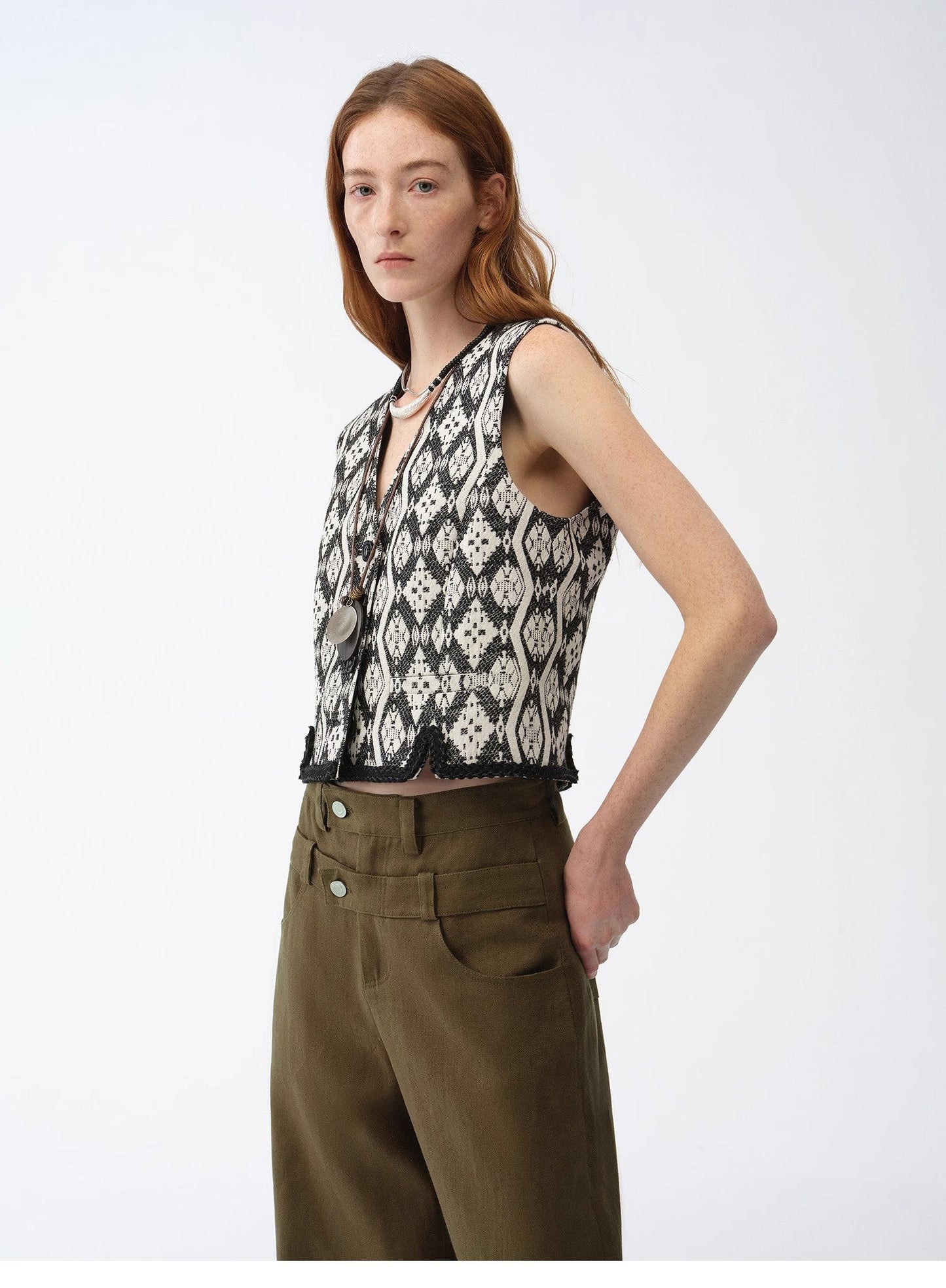 "Venice" Italian Imported Jacquard Vest