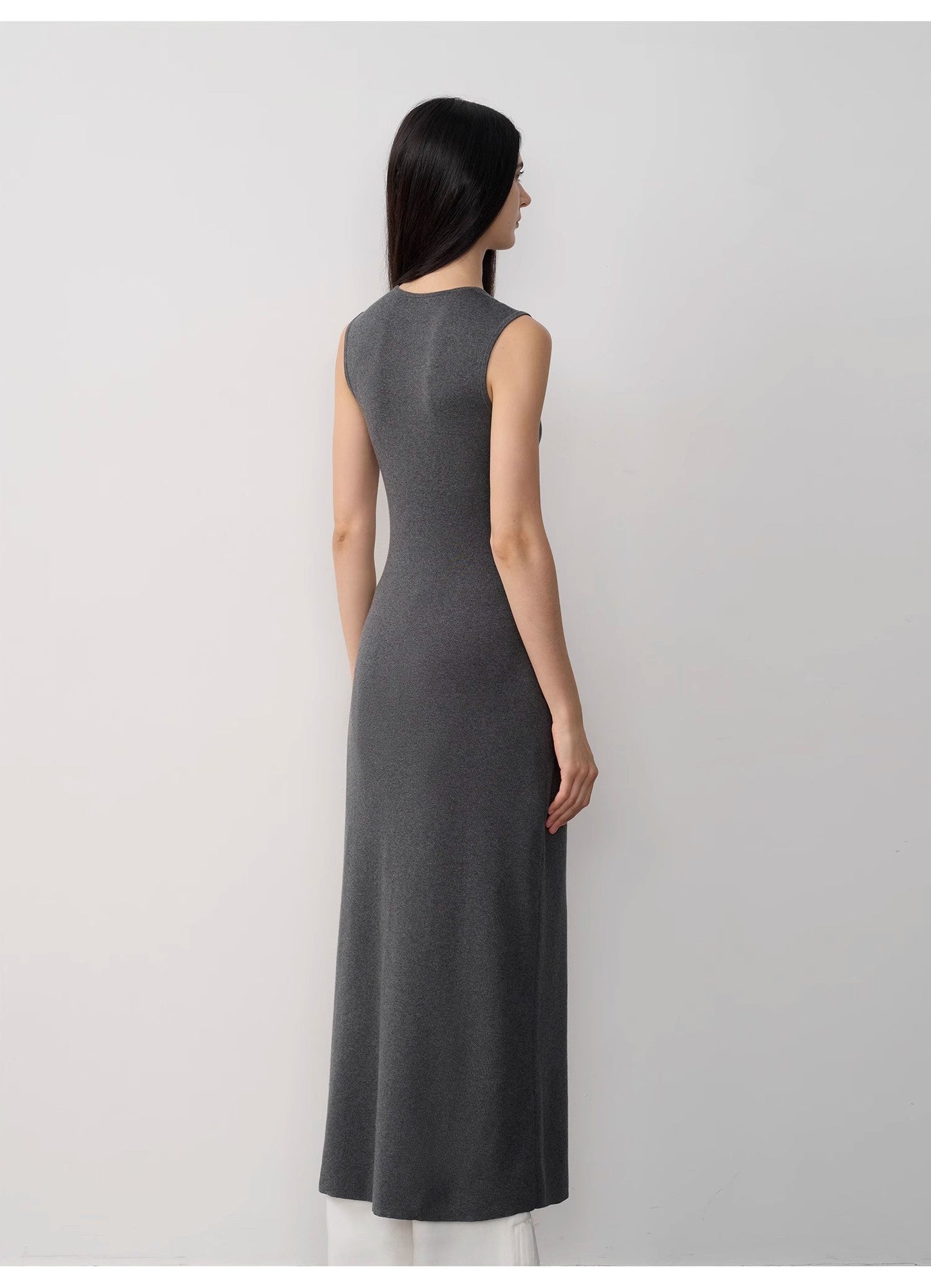 "Island Letters" Baslan Merino Wool Lazy Knit Dress