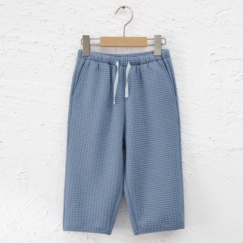 Waffle Organic Cotton Pajama Set Kid's Clothing