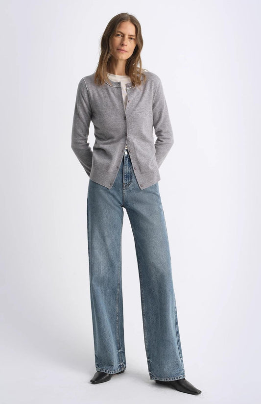 Retro Washed Organic Cotton Straight Jeans