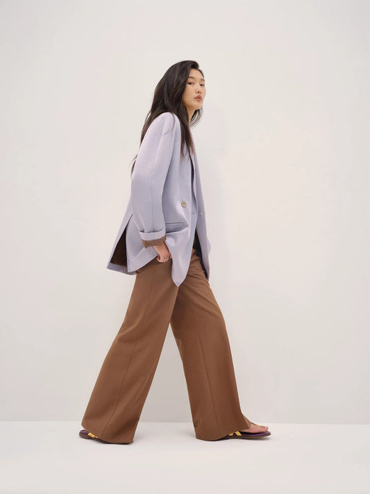 Australian Wool Simple Draped Suit Trouser