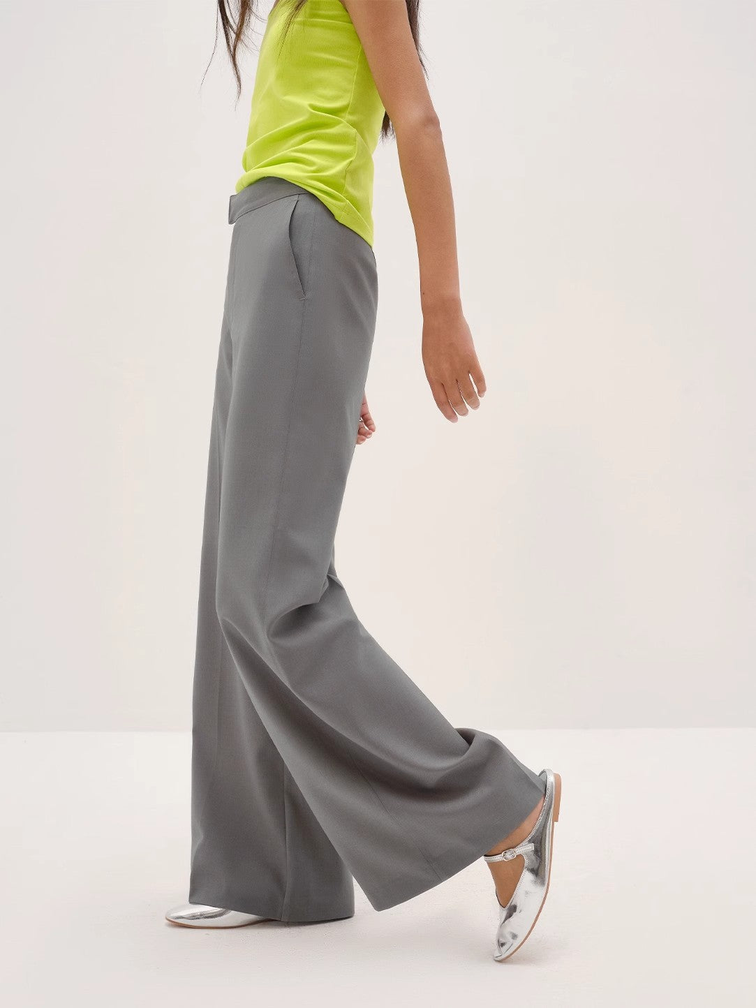 Australian Wool Simple Draped Suit Trouser