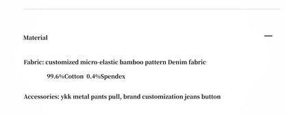 "90 Street" Retro Washed Distressed Jeans