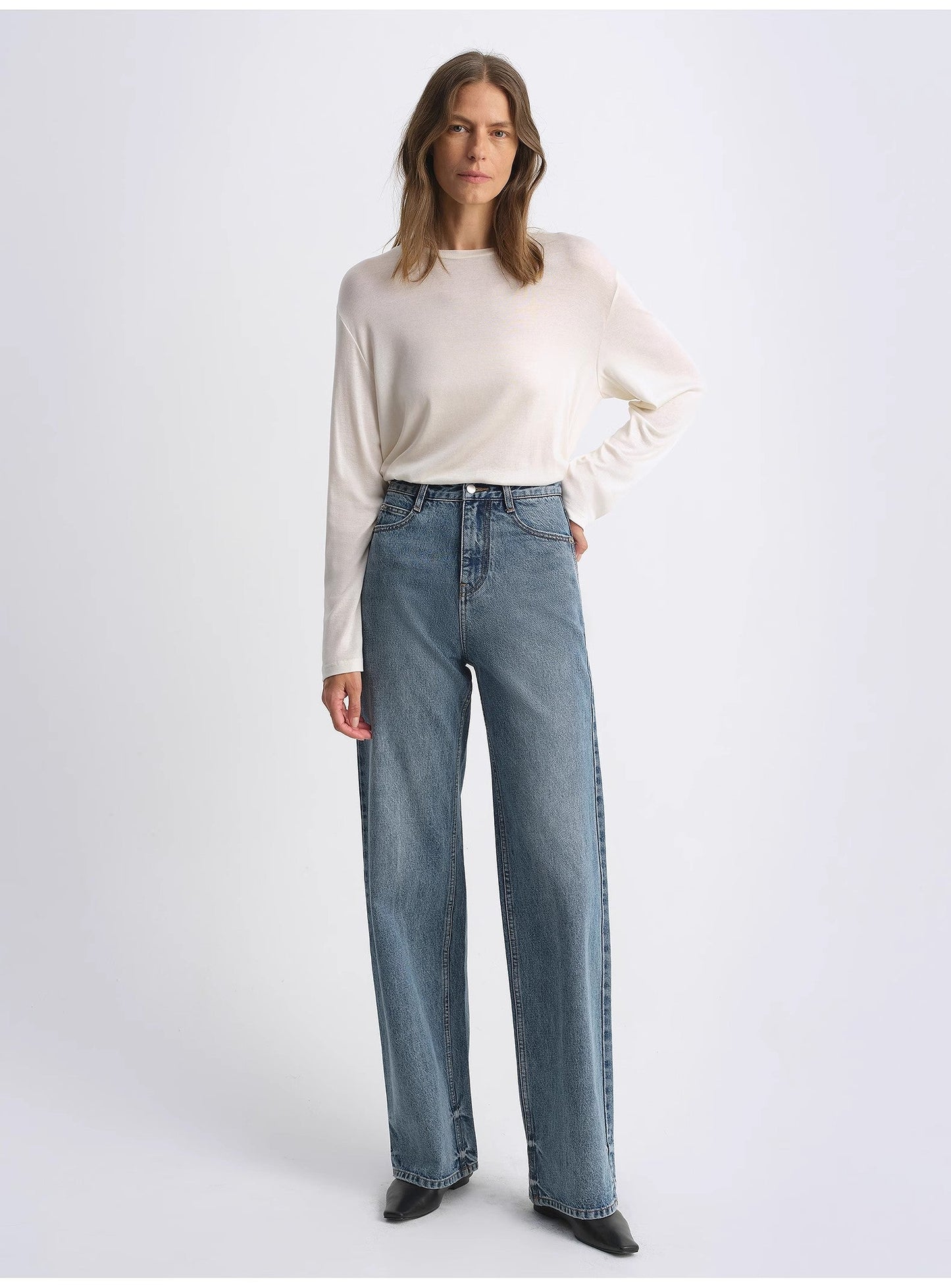 Retro Washed Organic Cotton Jeans