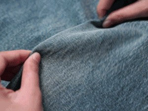 "90 Street" Retro Washed Distressed Jeans