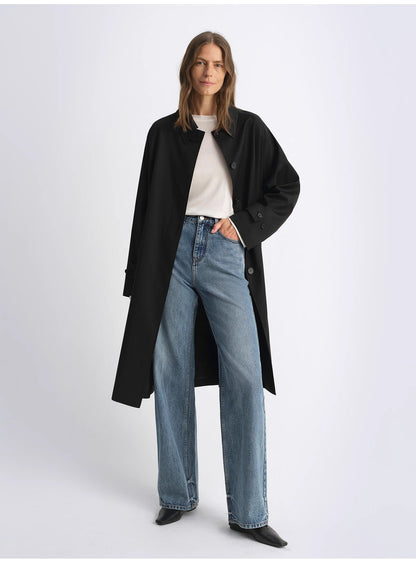 Retro Washed Organic Cotton Straight Jeans