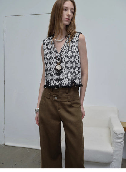 "Venice" Italian Imported Jacquard Vest