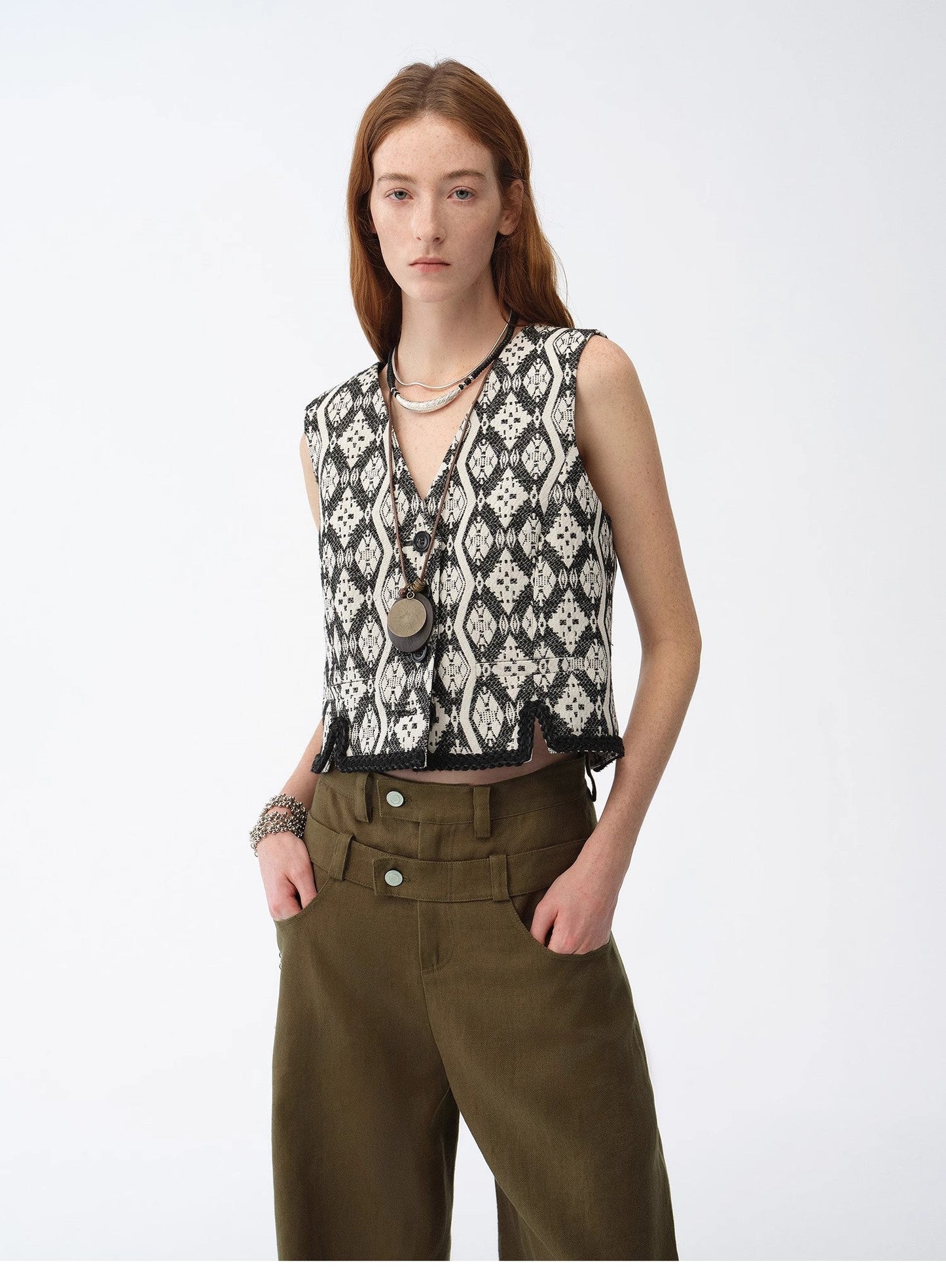 "Venice" Italian Imported Jacquard Vest
