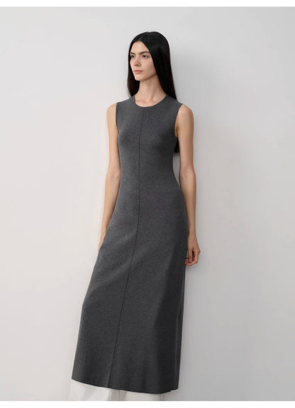 "Island Letters" Baslan Merino Wool Lazy Knit Dress