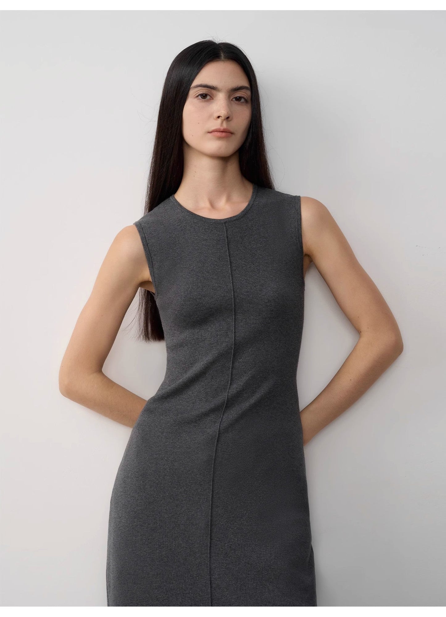 "Island Letters" Baslan Merino Wool Lazy Knit Dress