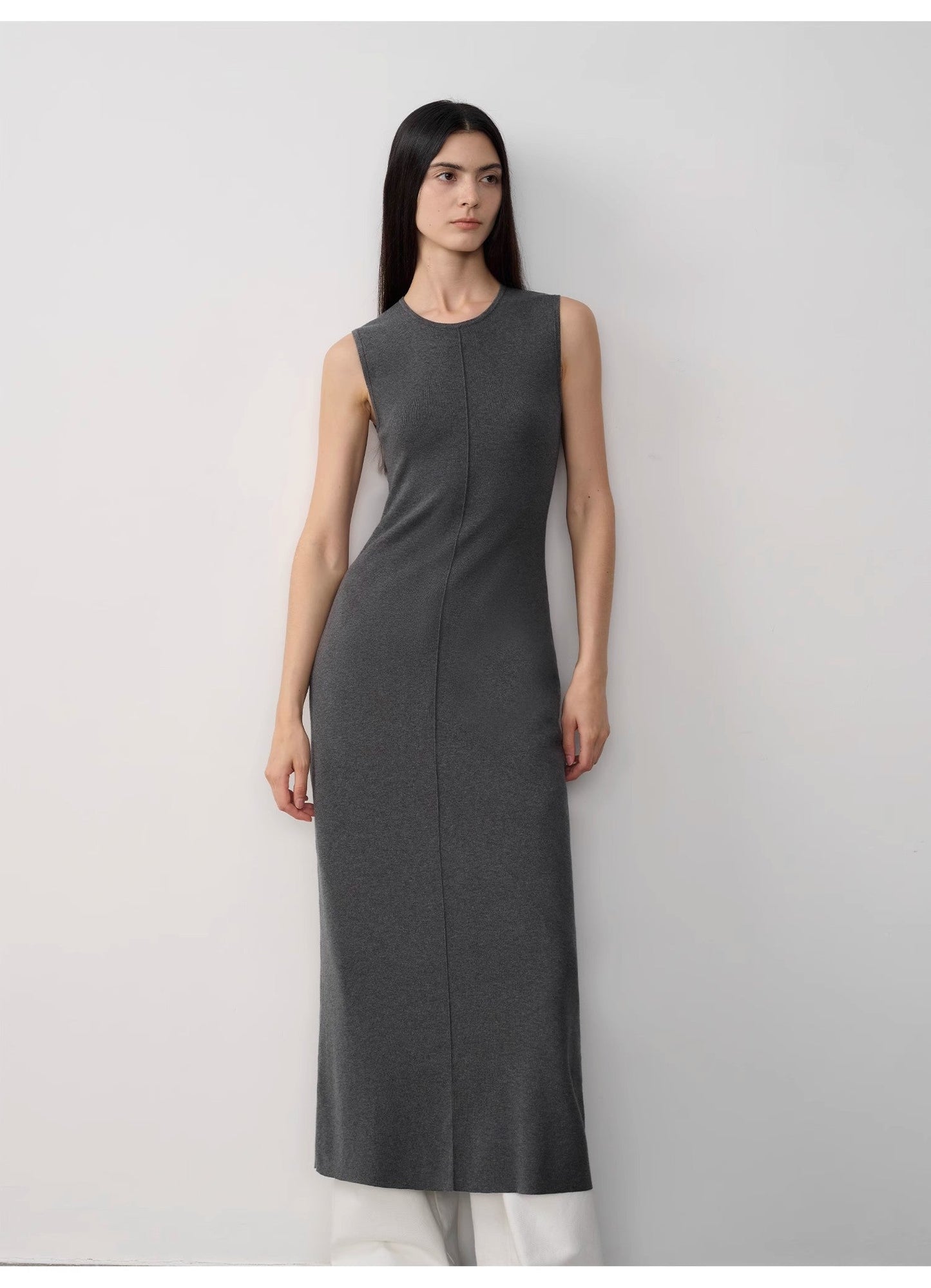 "Island Letters" Baslan Merino Wool Lazy Knit Dress