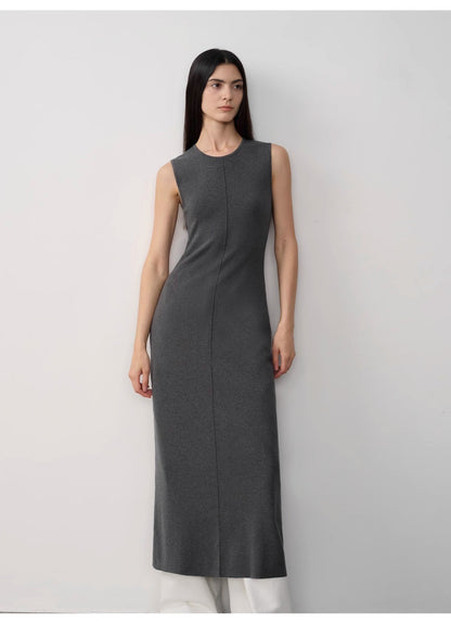 "Island Letters" Baslan Merino Wool Lazy Knit Dress