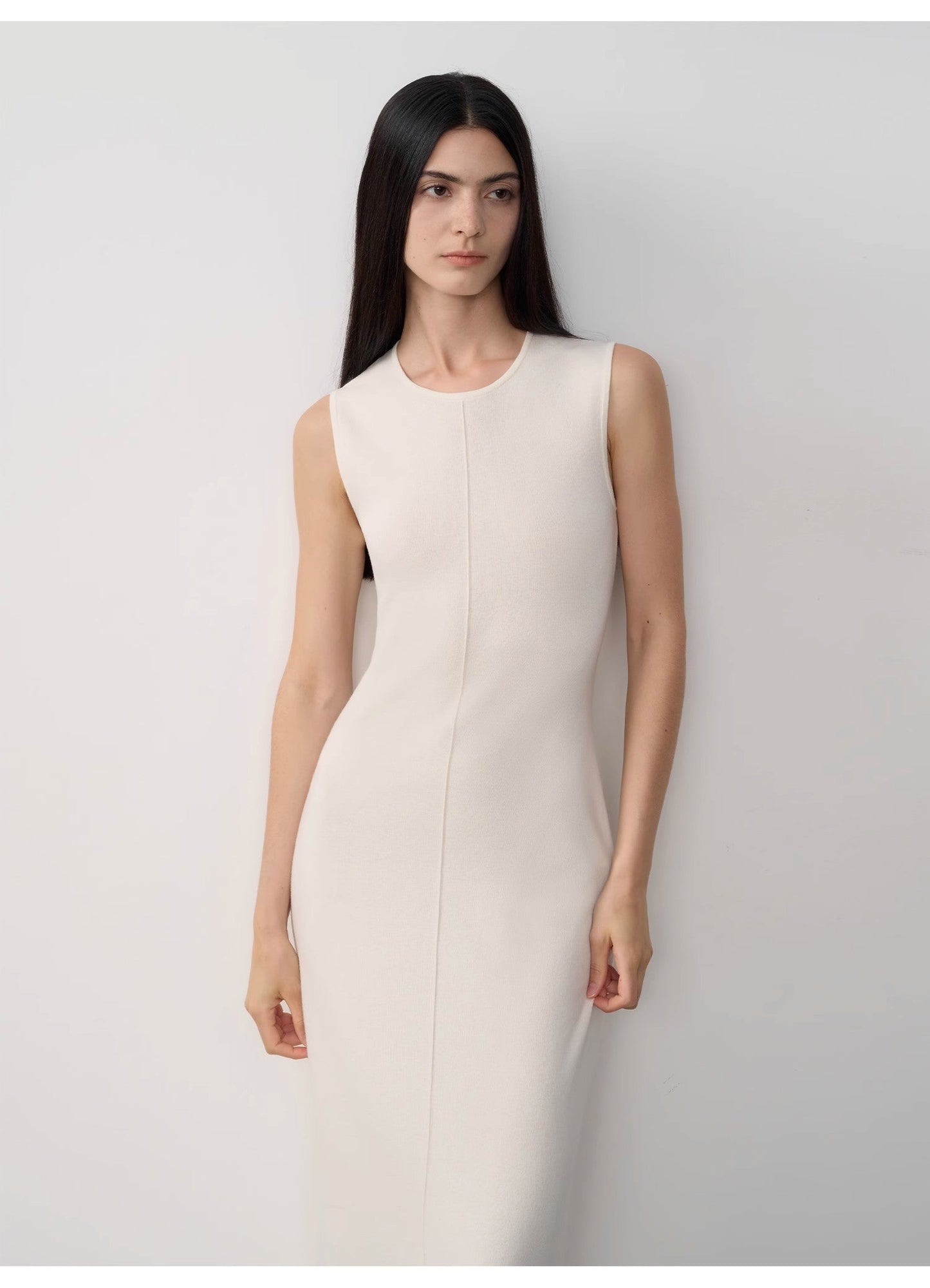 "Island Letters" Baslan Merino Wool Lazy Knit Dress