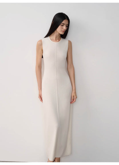 "Island Letters" Baslan Merino Wool Lazy Knit Dress