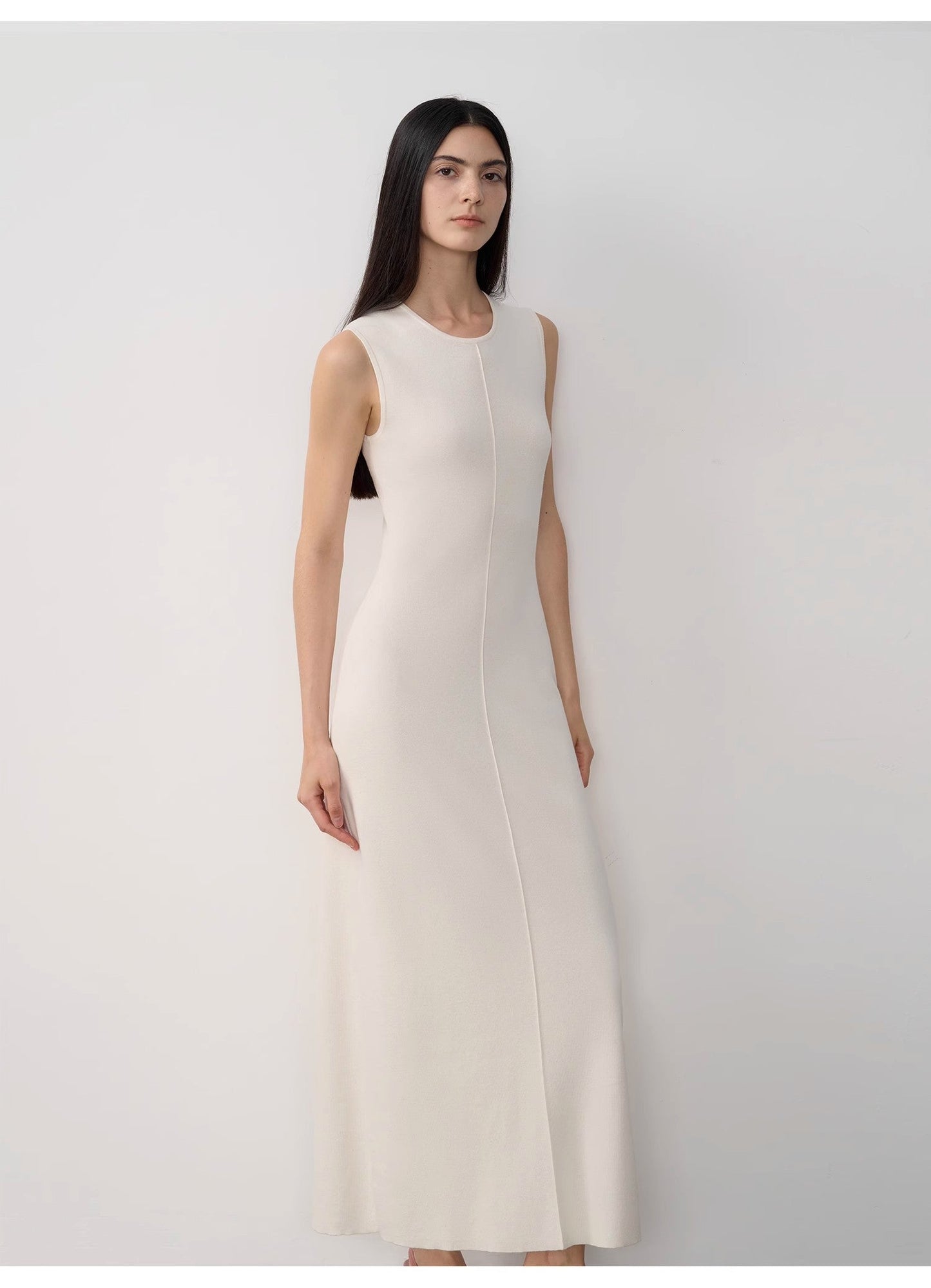 "Island Letters" Baslan Merino Wool Lazy Knit Dress