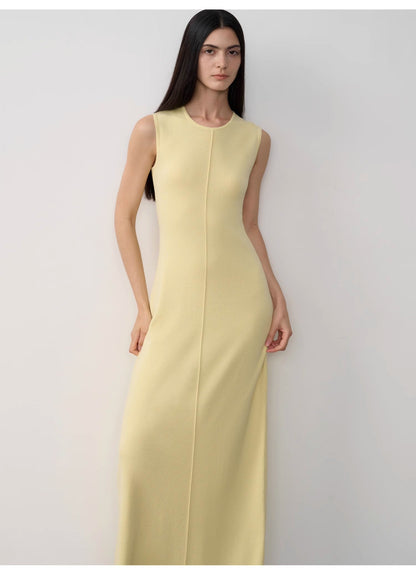 "Island Letters" Baslan Merino Wool Lazy Knit Dress
