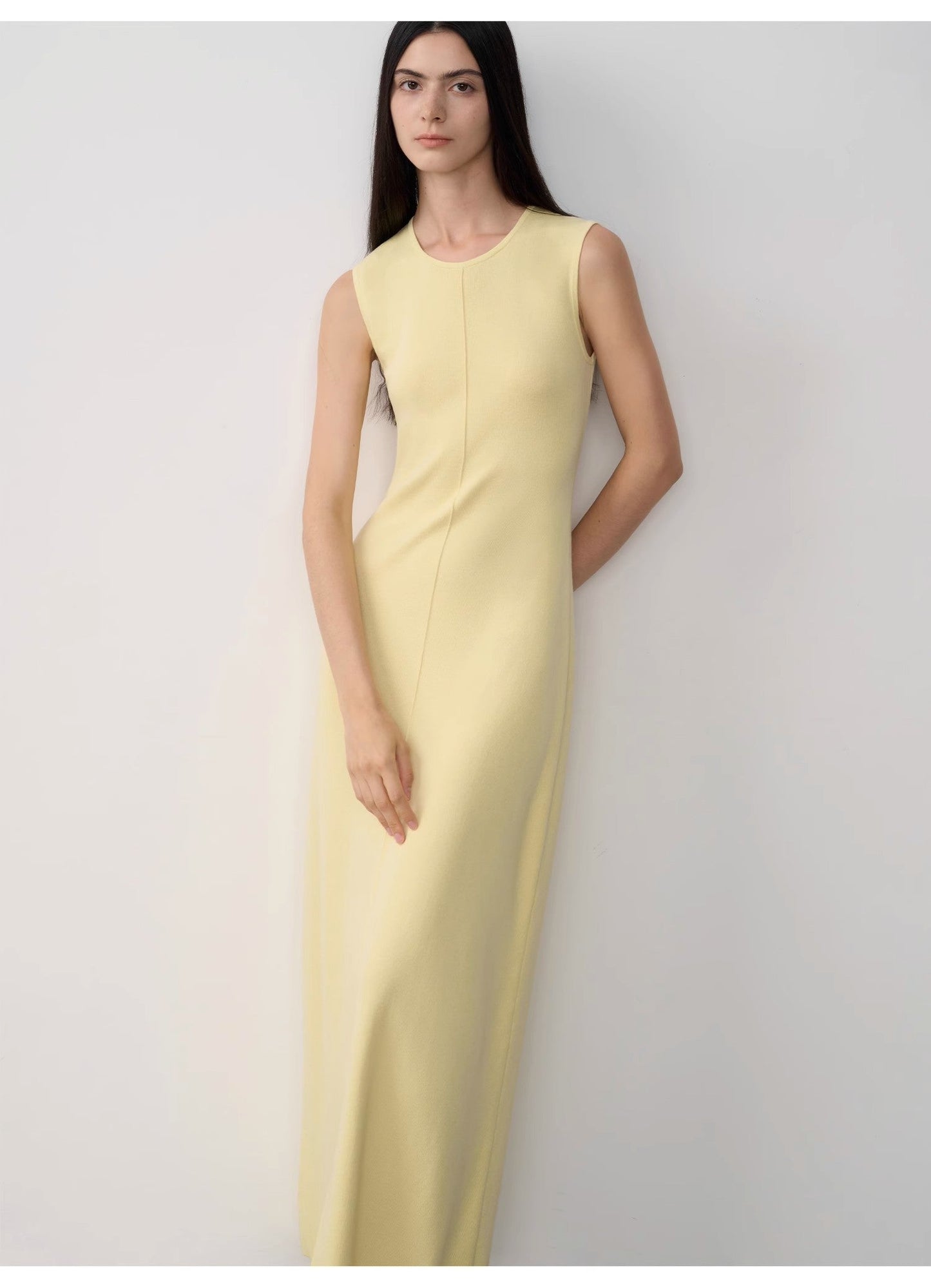 "Island Letters" Baslan Merino Wool Lazy Knit Dress