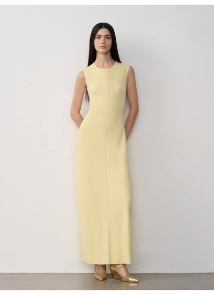 "Island Letters" Baslan Merino Wool Lazy Knit Dress