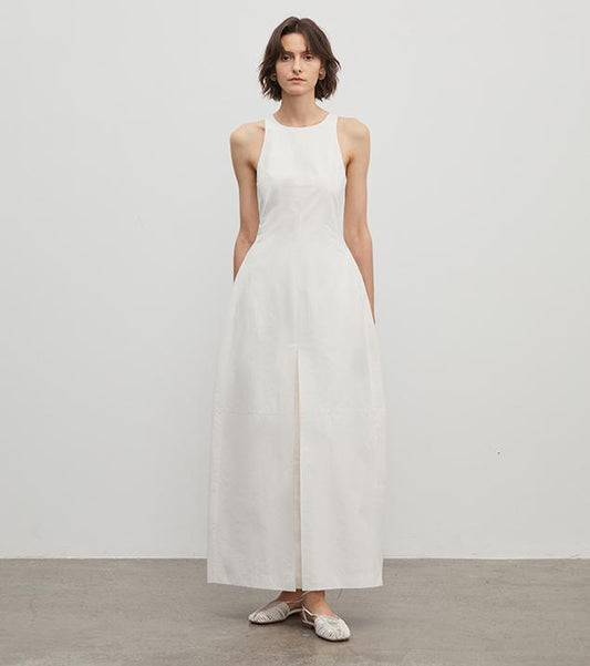 "Plain Poetry" Sleeveless French Dress