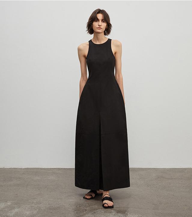 "Plain Poetry" Sleeveless French Dress