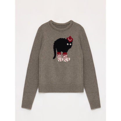 Merino Wool and Cotton Blend Sweater "Brani"