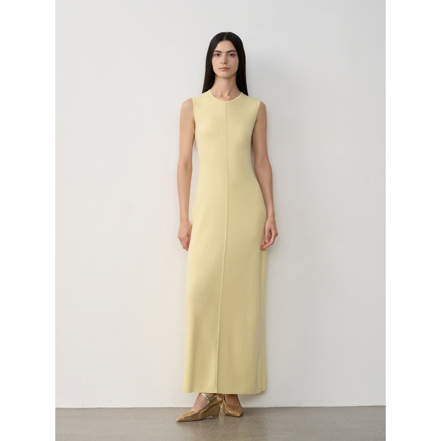 "Island Letters" Baslan Merino Wool Lazy Knit Dress