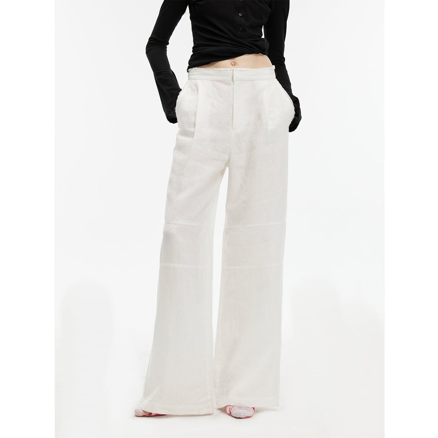 "Diary of an Old Friend" Ramie Oversize Suit Vest Set