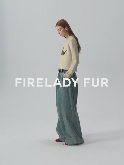 Merino Wool and Cotton Blend Sweater "Brani"