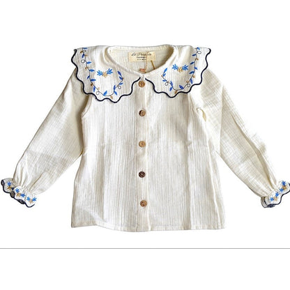 Organic Blue Blossom Delight Blouse